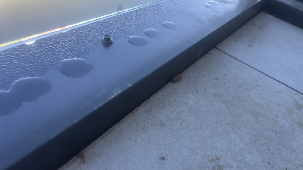 Metal roof damaged, scratched or dented, found during a pre-handover inspection in Mickleham