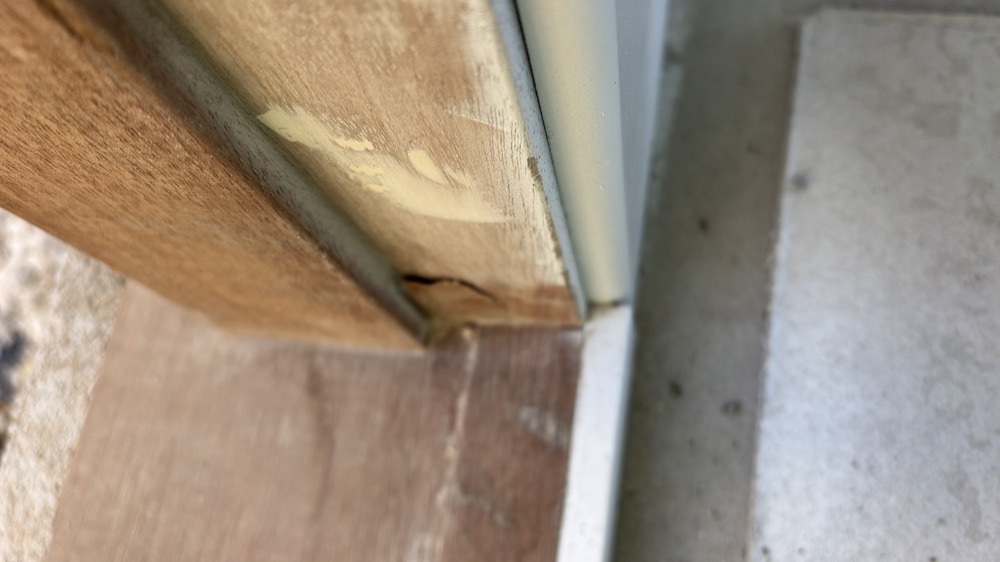 External door damaged and requiring replacement, Mickleham